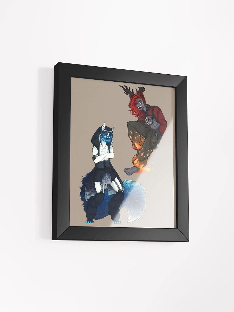 Framed High-Quality Matte Poster - Full Ignis and Nox product image (4)
