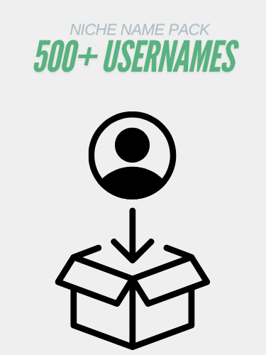 Platinum Niche Name Pack - 500+ USERNAMES product image (1)