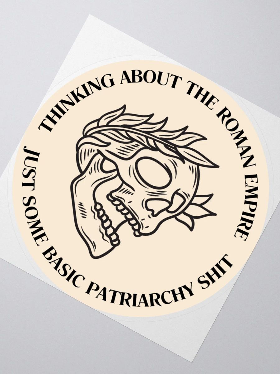 BEIGE STICKER: THINKING ABOUT THE ROMAN EMPIRE product image (2)