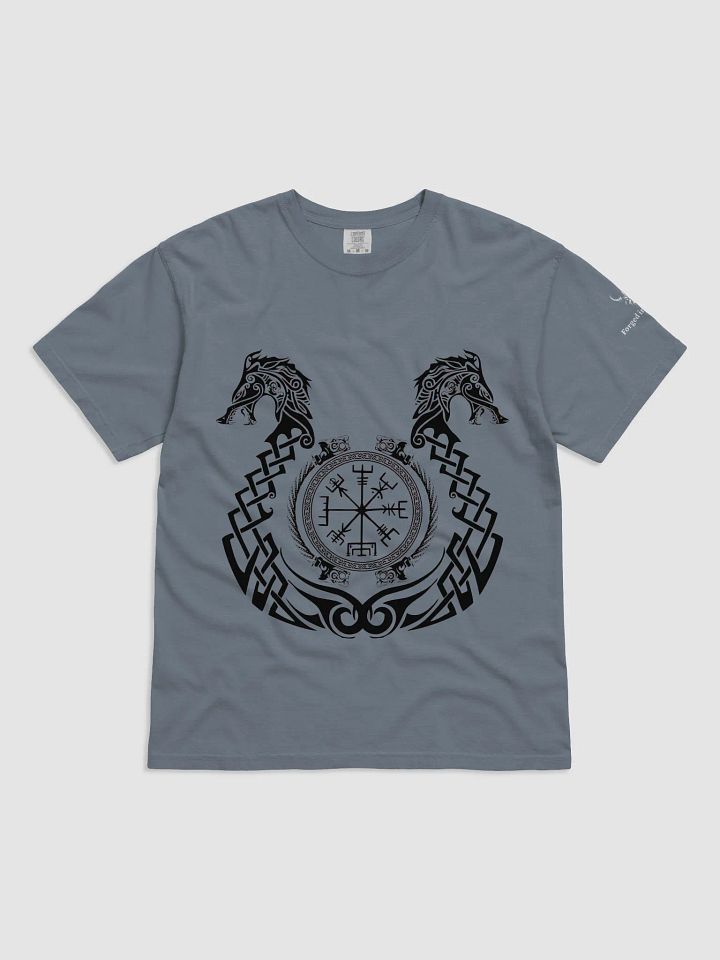 Forge Your Path – Forged In Valhalla Vegvísir Dragon T-Shirt product image (2)