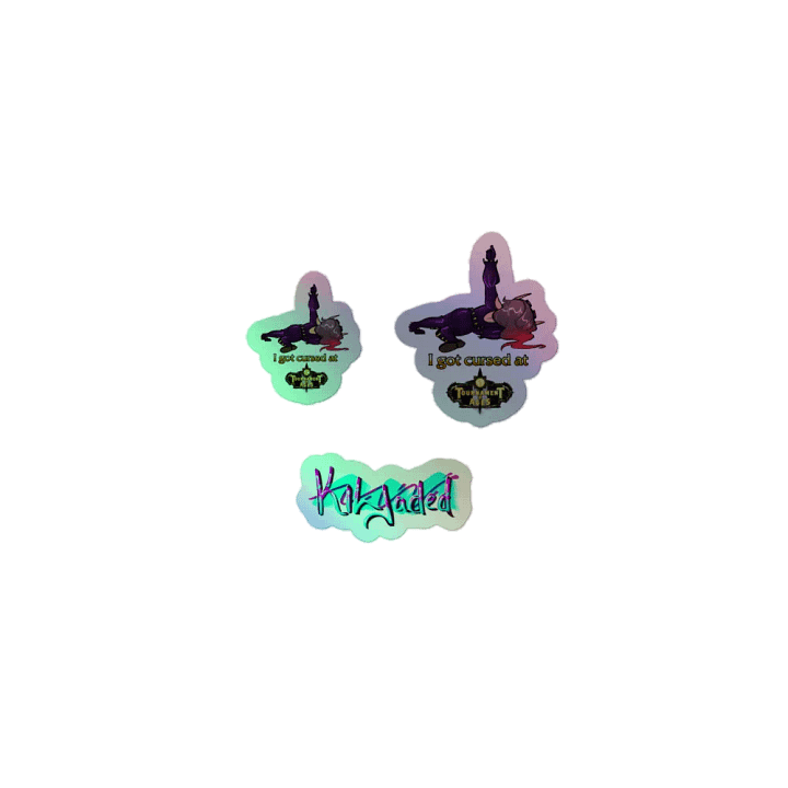 Cursed Edition - I Got Cursed At TOA - Holo Sticker Sheet product image (1)