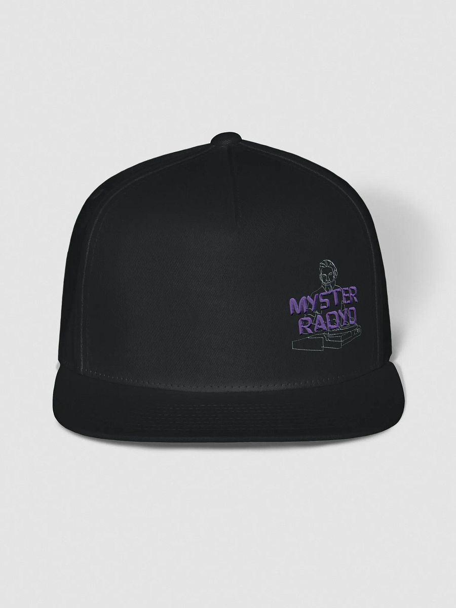 Myster Radyo Black Snapback – Sharp. Minimal. Broadcast Ready. product image (1)