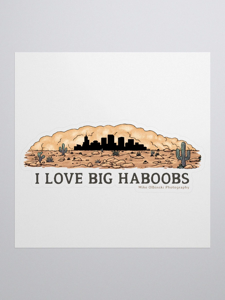 I Love Big Haboobs Sticker product image (3)