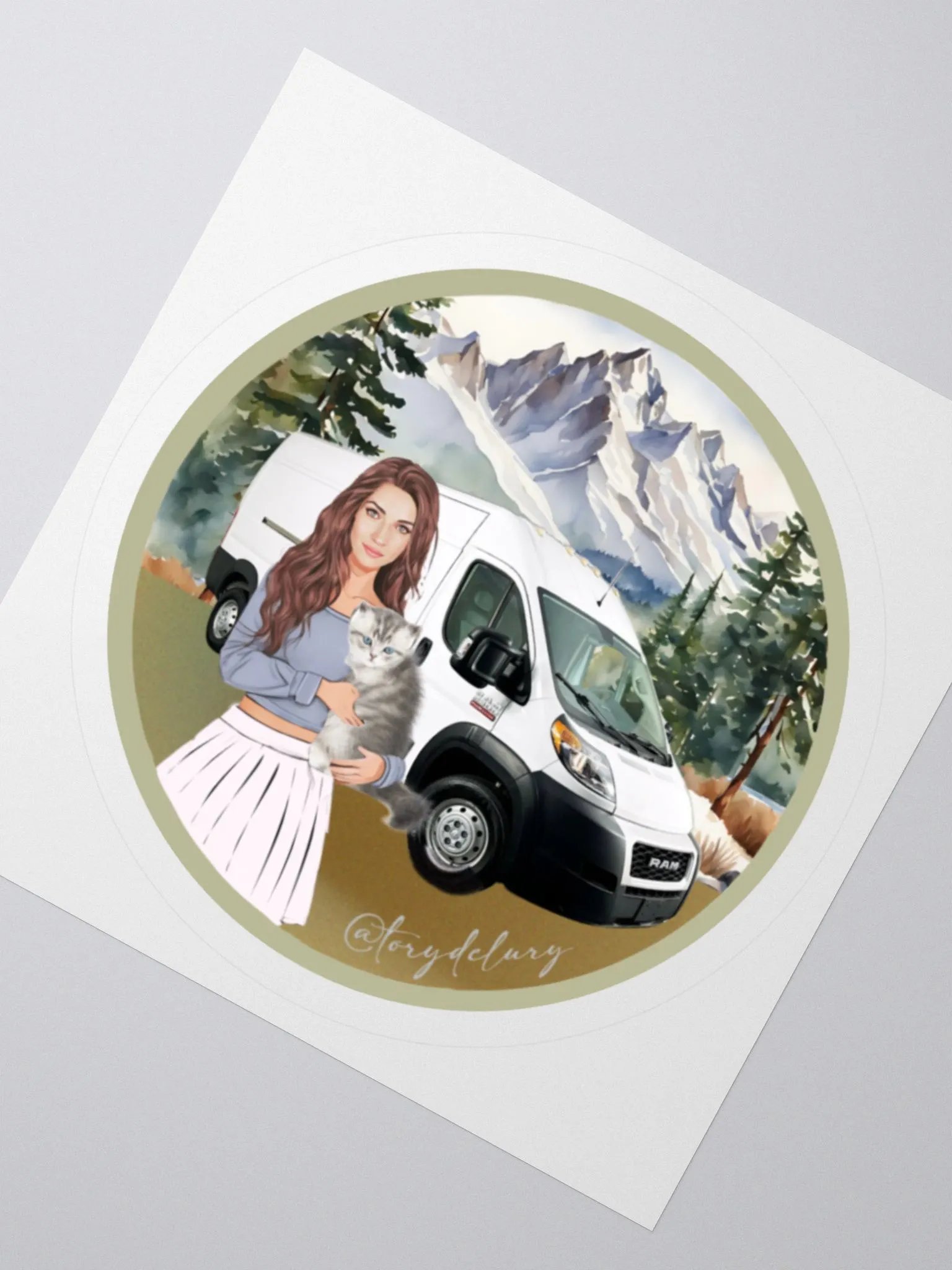 Tory Delury - Mountain Van Life Stickers product image (2)