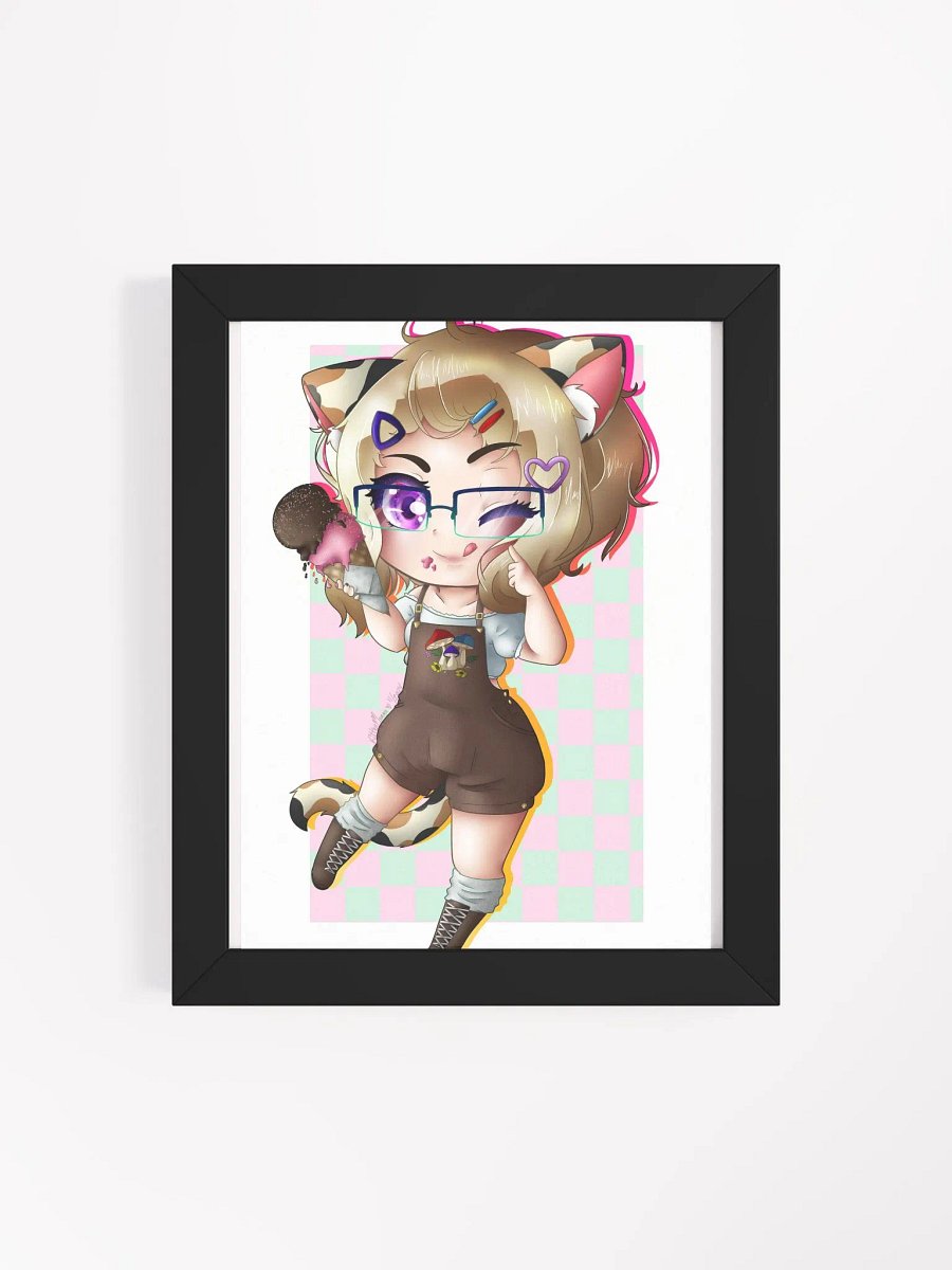 Ice Cream Chibi - Framed Print product image (4)