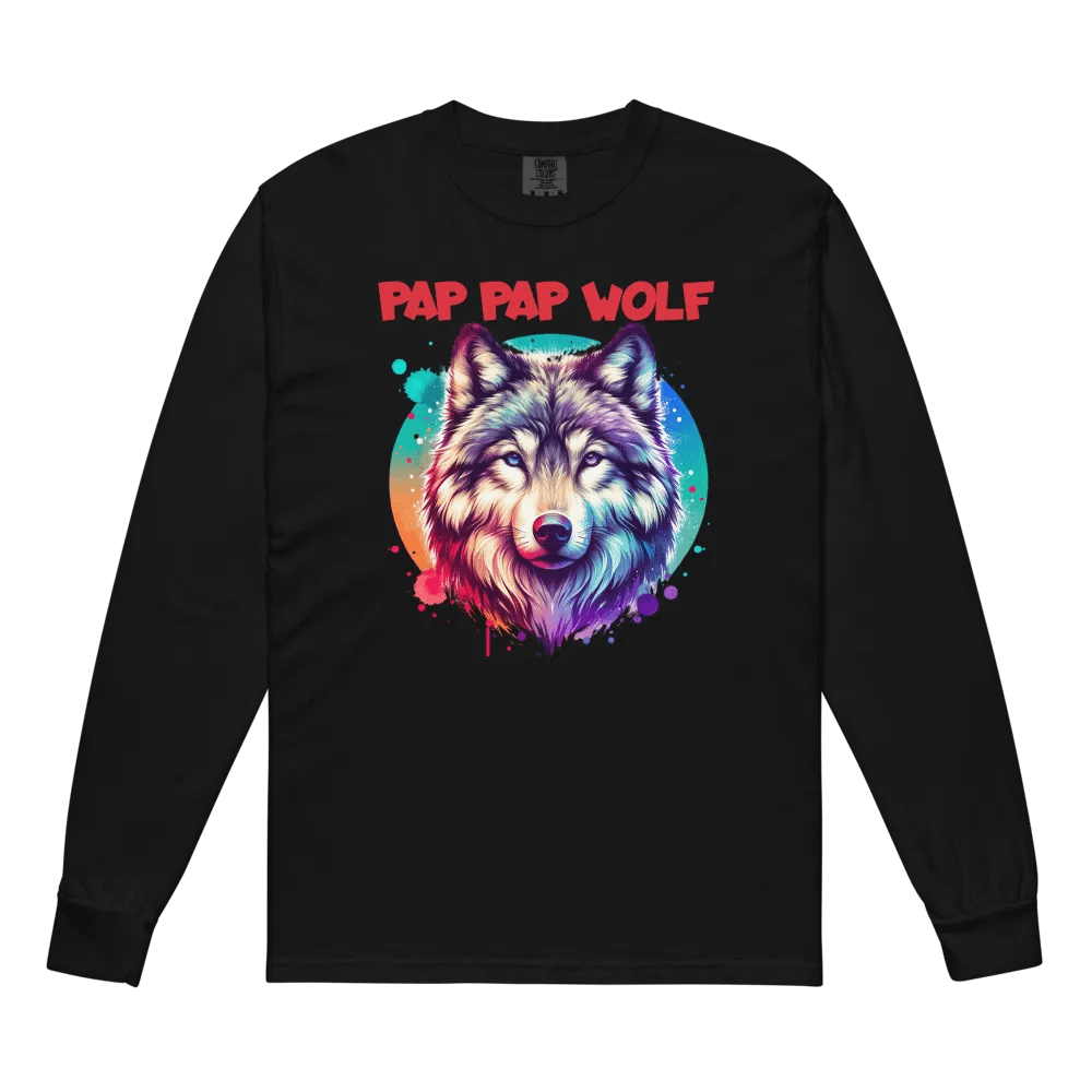 Pap Pap Vibrant Wolf Spirit Long Sleeve Shirt product image (4)