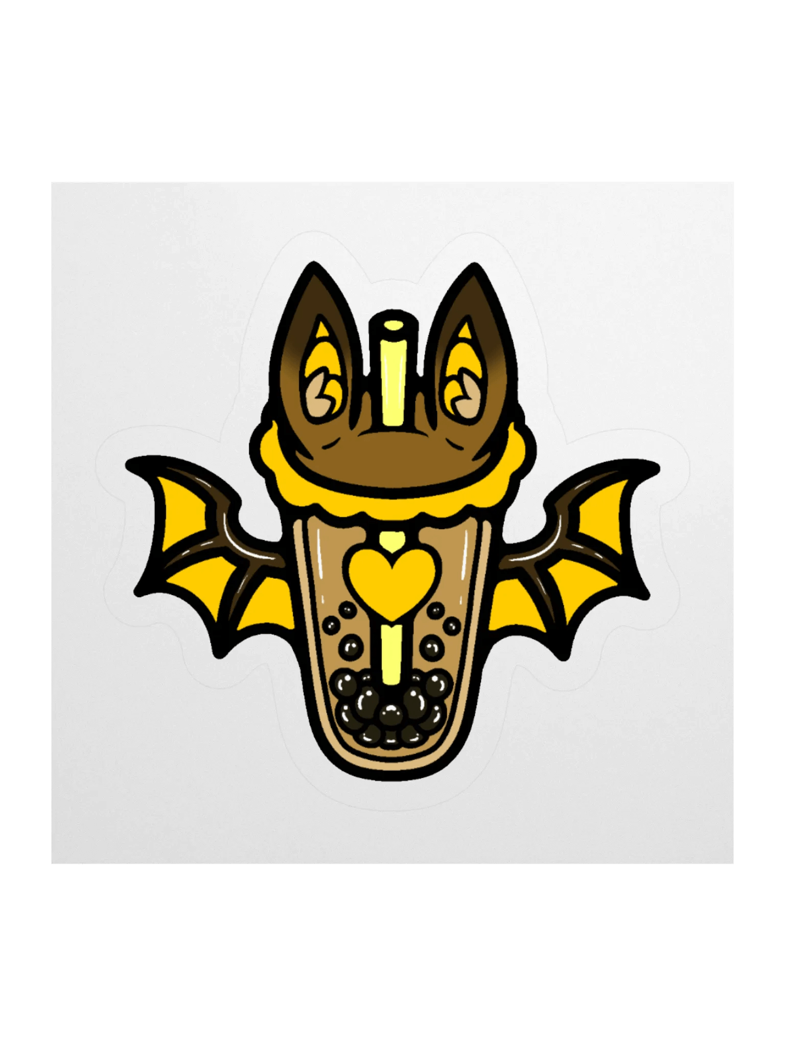 MatchaEXE Yellow Bobat Sticker product image (3)