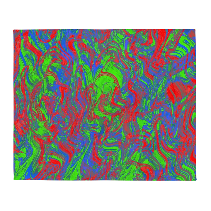 Techno Pattern Throw Blanket | Rave Pattern Throw Blanket product image (2)