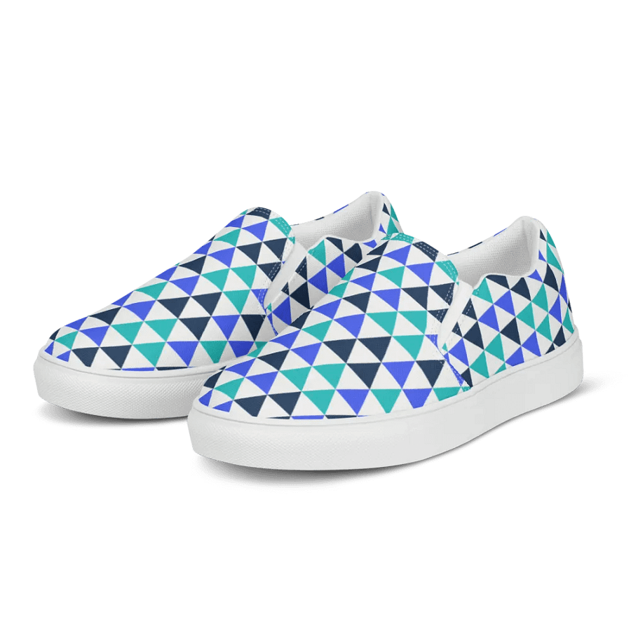 Geometric Triangles Fusion Slip-On Shoes product image (12)