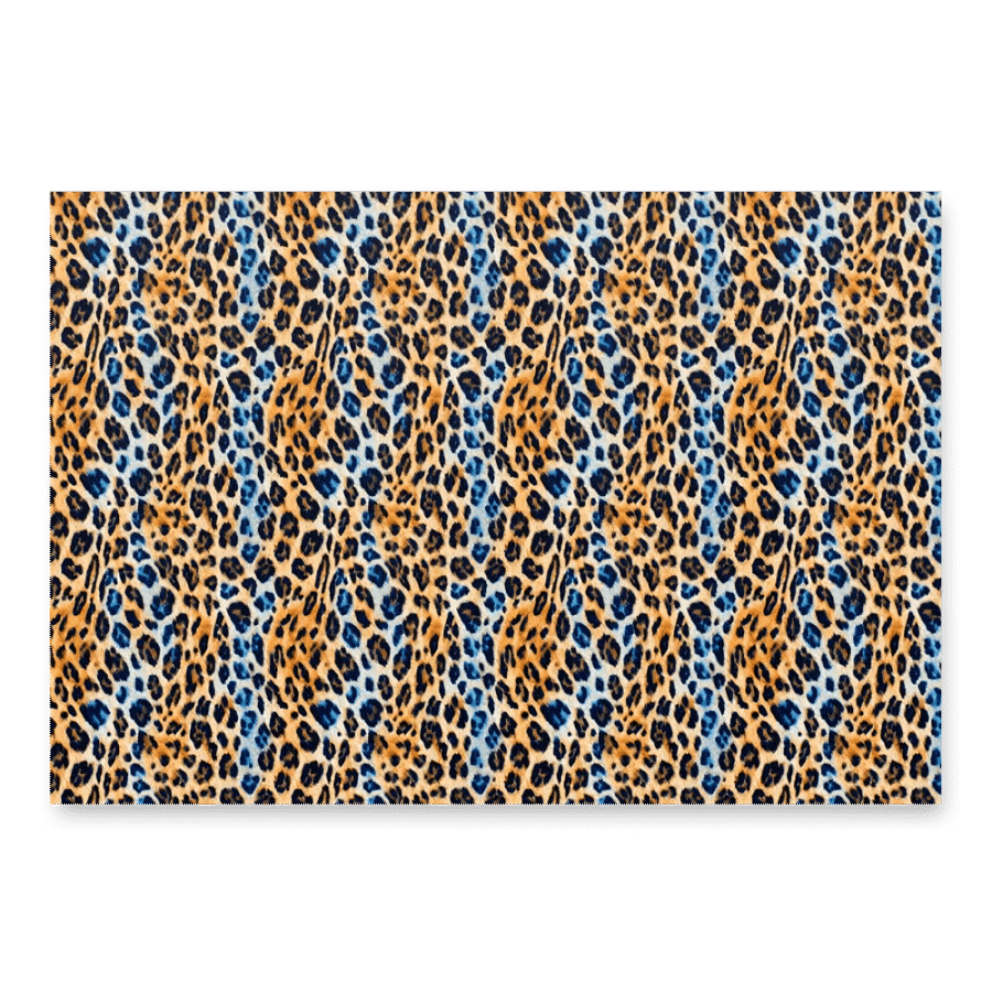 Blue Brown Leopard Paper Sheets product image (3)