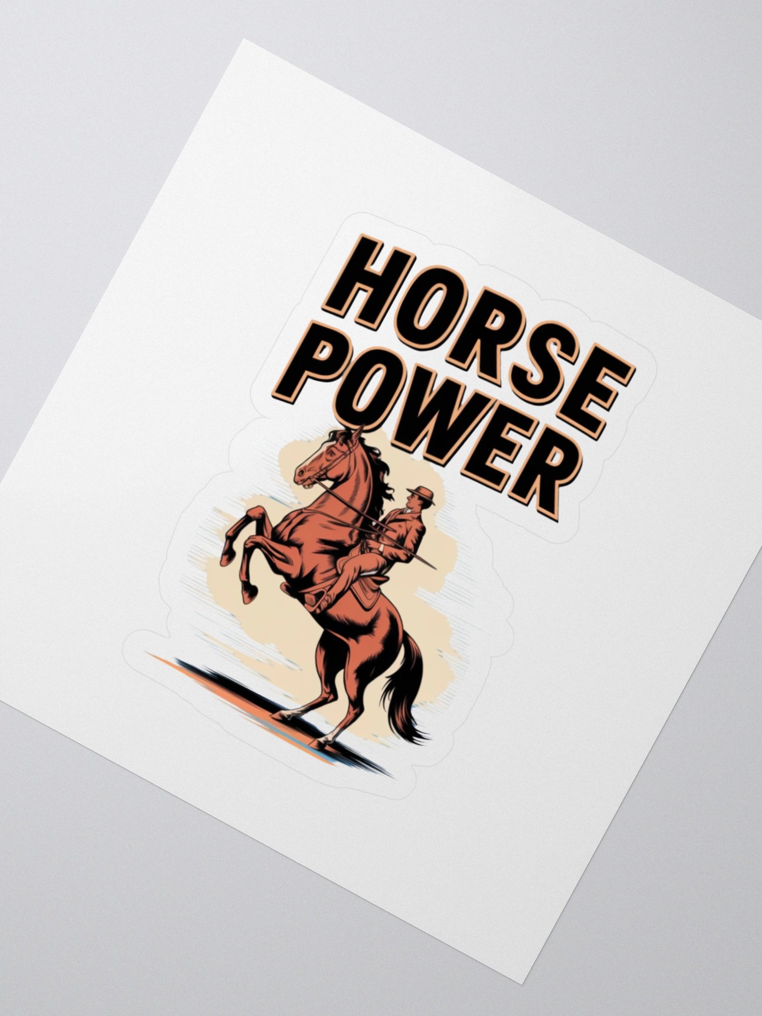 Unleashed Horse Power Kiss Cut Sticker product image (2)