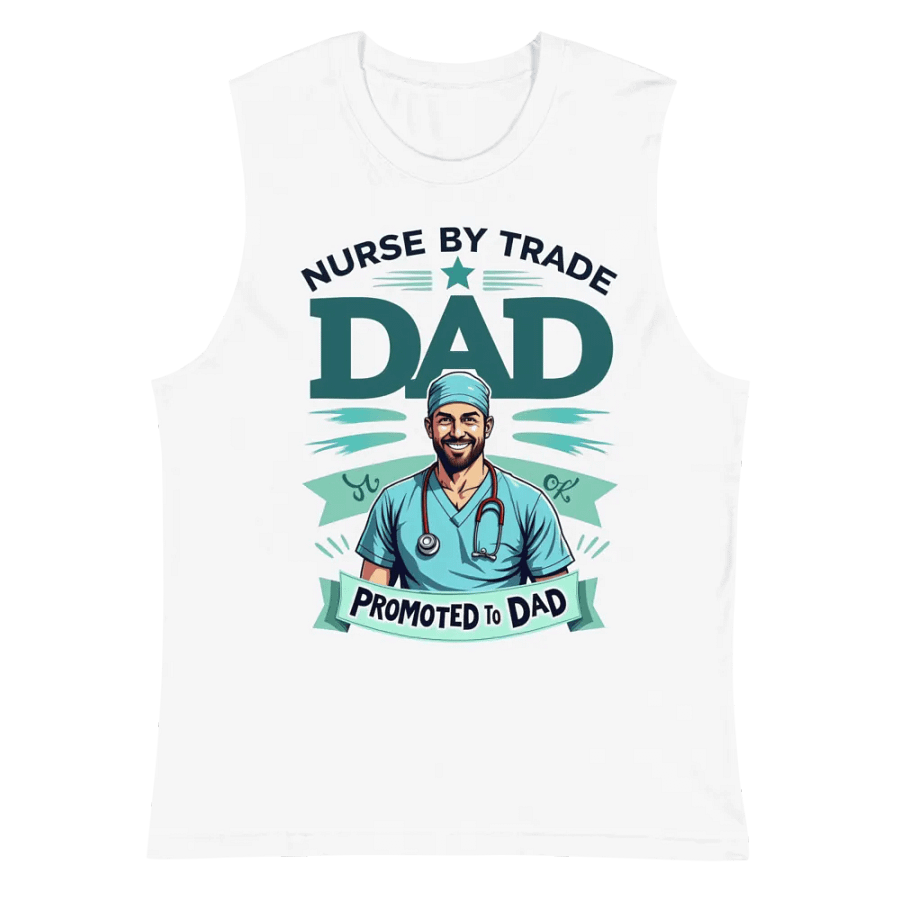 Promoted to Dad Nurse Muscle Tank product image (2)