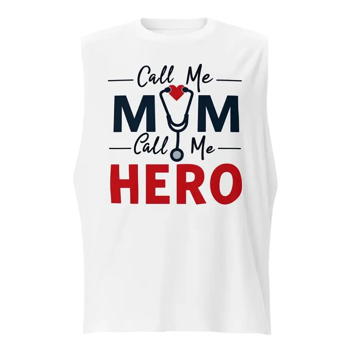 Stethoscope Mom, Bold Hero Muscle Tank product image (1)