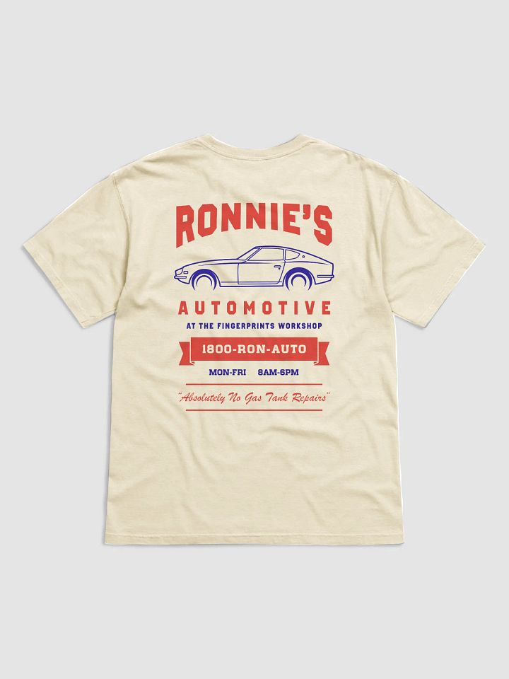 Ronnie's Auto (Red and Blue) - Cream Tee product image (1)
