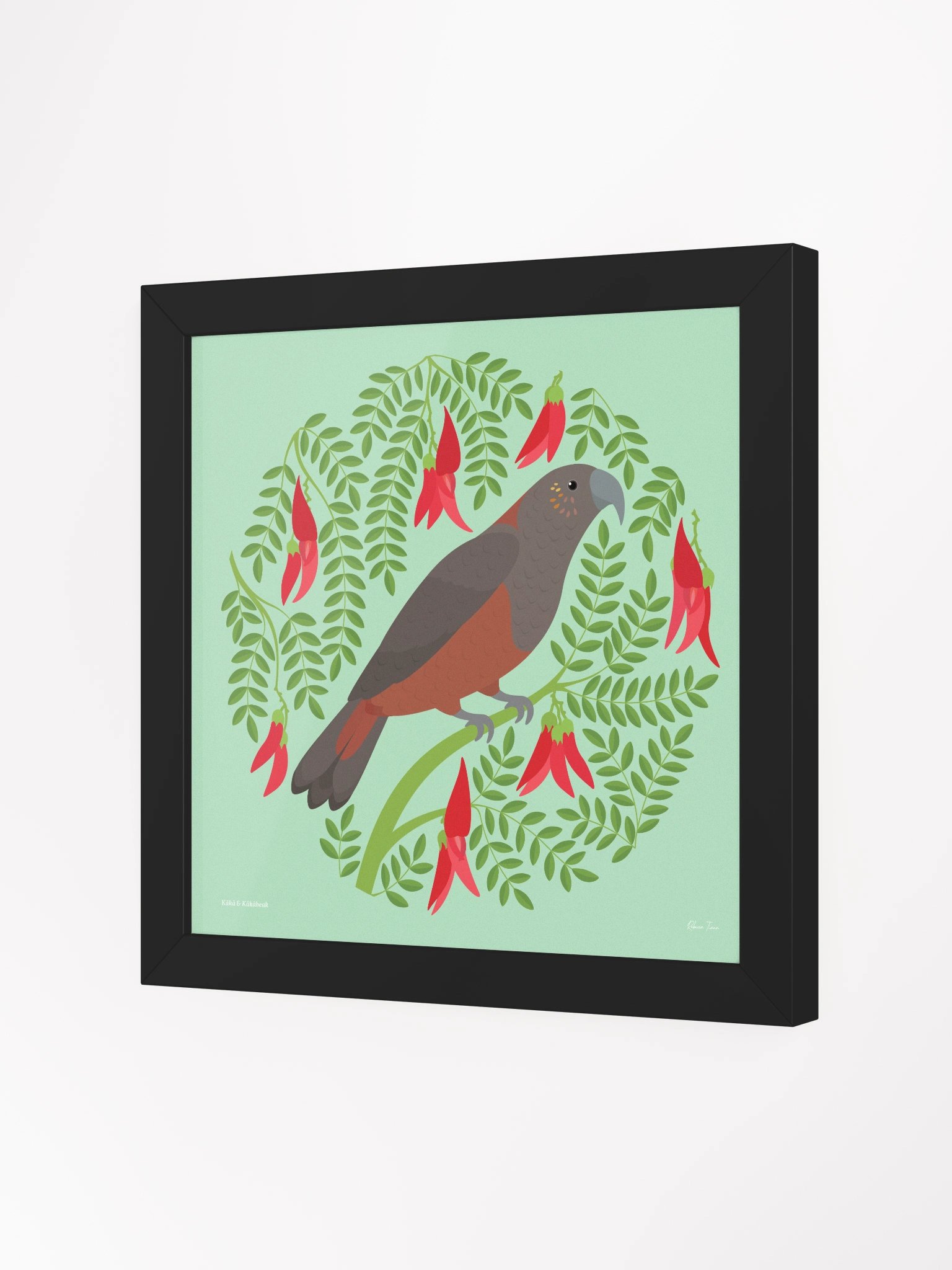 Kākā in Kākābeak Framed Wall Art product image (2)