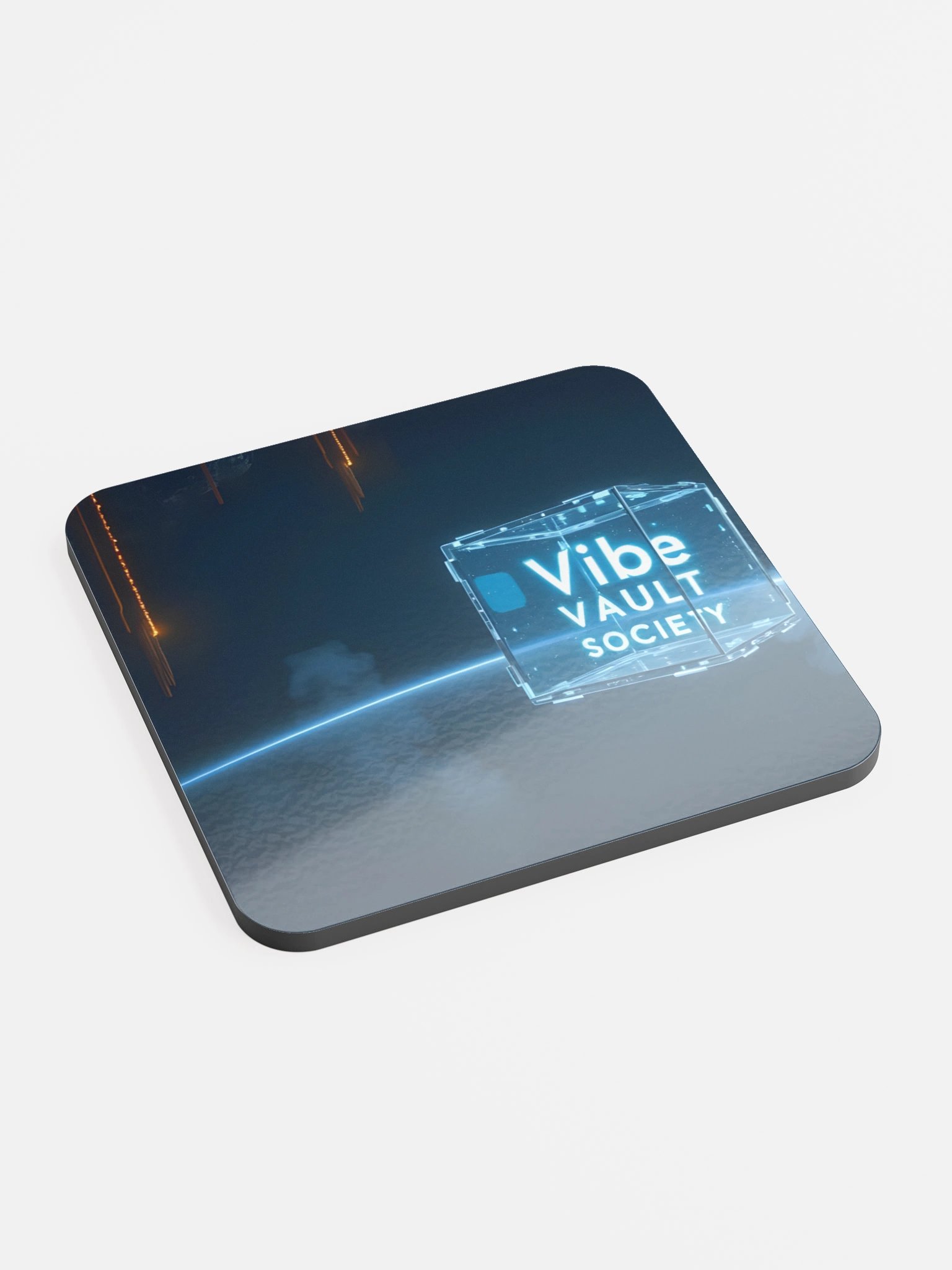 Glowing Blue Vibe Vault Coaster product image (2)