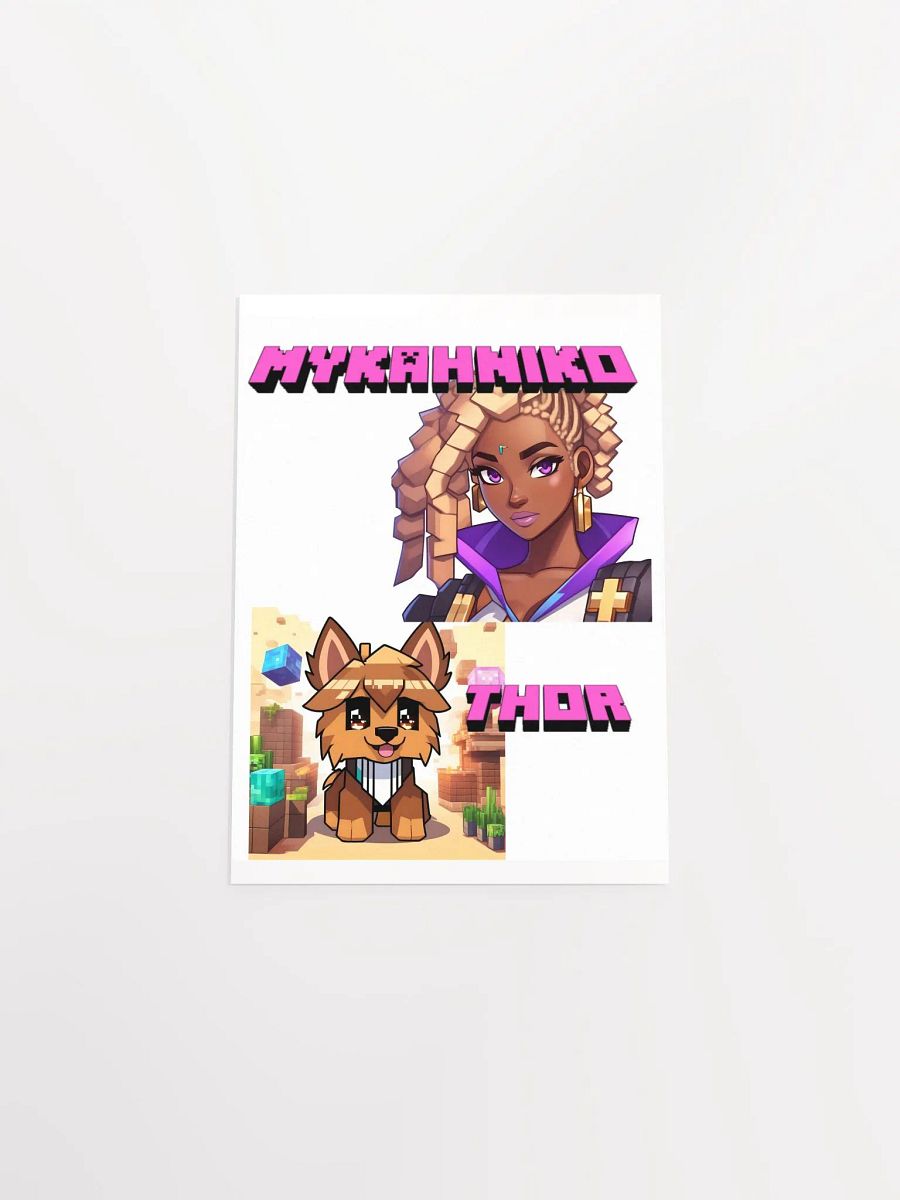 Mykah and Thor Minecraft Poster product image (4)