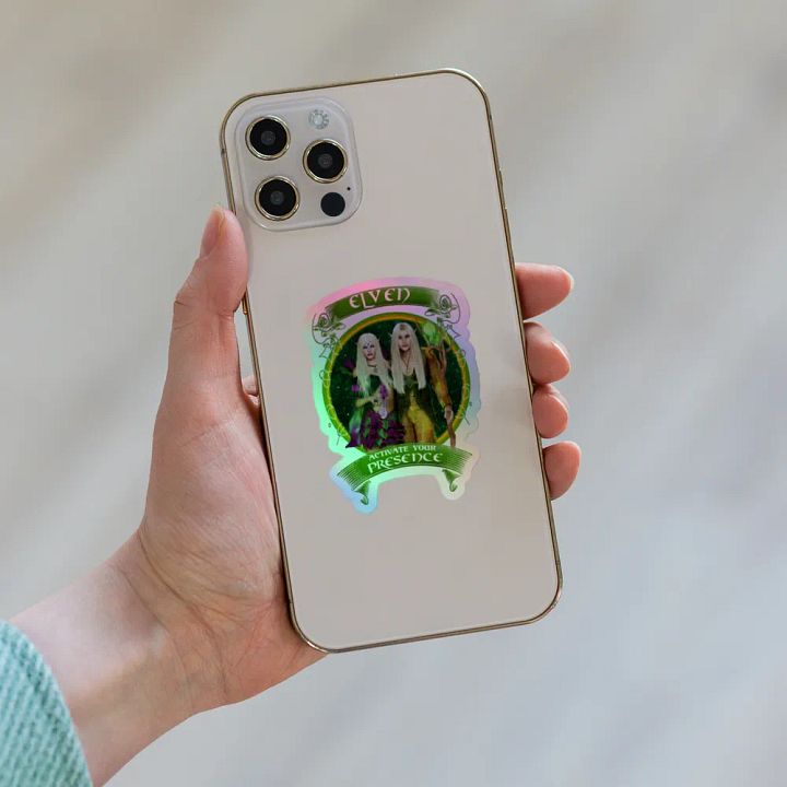 Elven ACTIVATE YOUR PRESENCE Holographic Kiss-Cut Sticker product image (1)