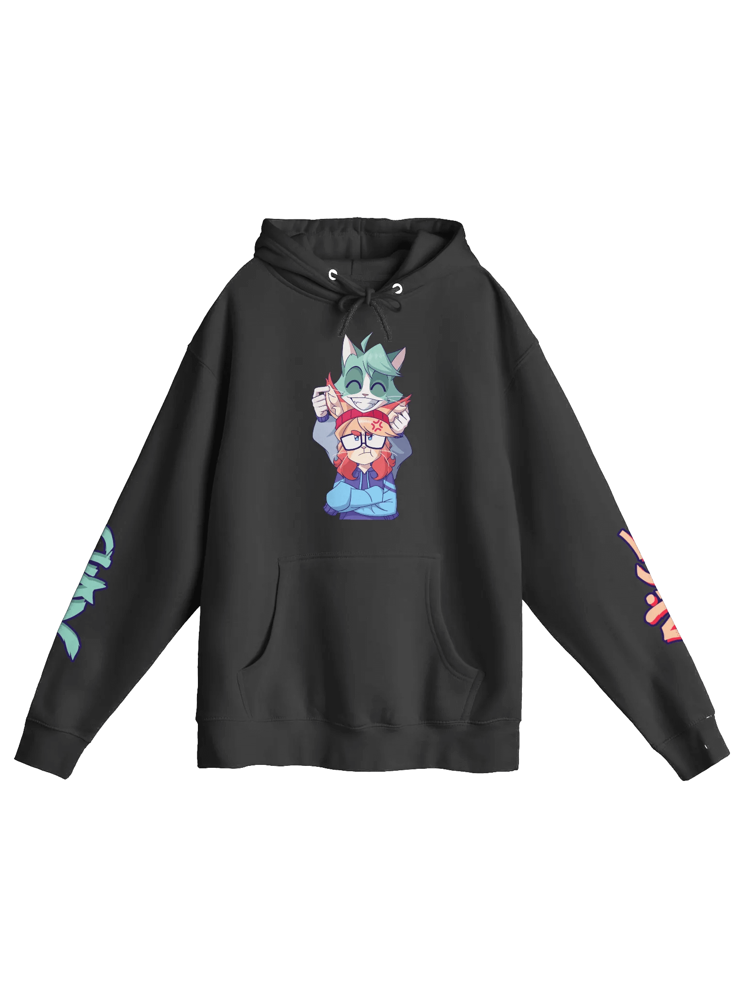 Cyan Teasing Alice's Ears Premium Pullover Hoodie product image (1)