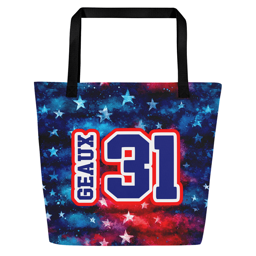 Red, White & Blue Tote Bag (Geaux 31) product image (1)