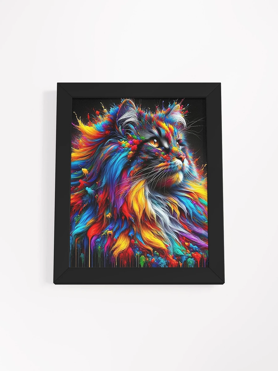 Framed High-Quality Matte Poster (in): Norwegian Forest Cat 2 product image (2)