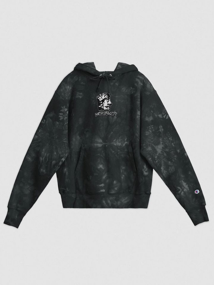 HERINGA LOGO EMBROIDERED CHAMPION TIE-DYE HOODIE product image (1)