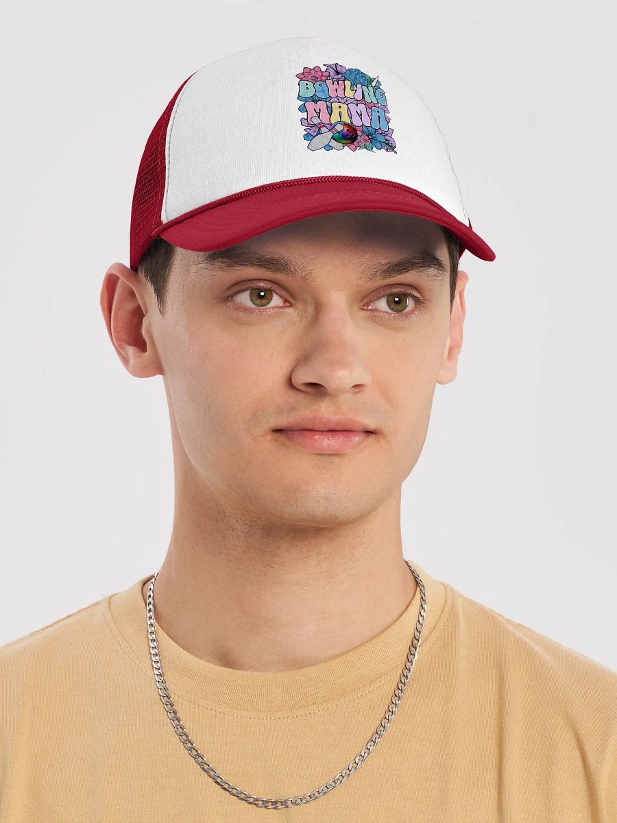 Bowling Mama Floral Foam Trucker Hat product image (7)