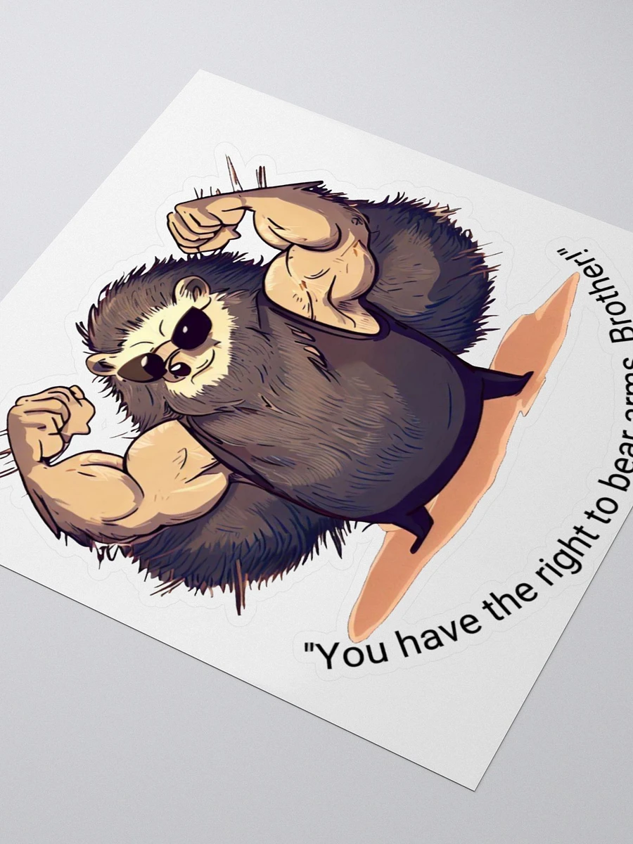 You Have the Right to Bear Arms, Brother! Sticker product image (3)
