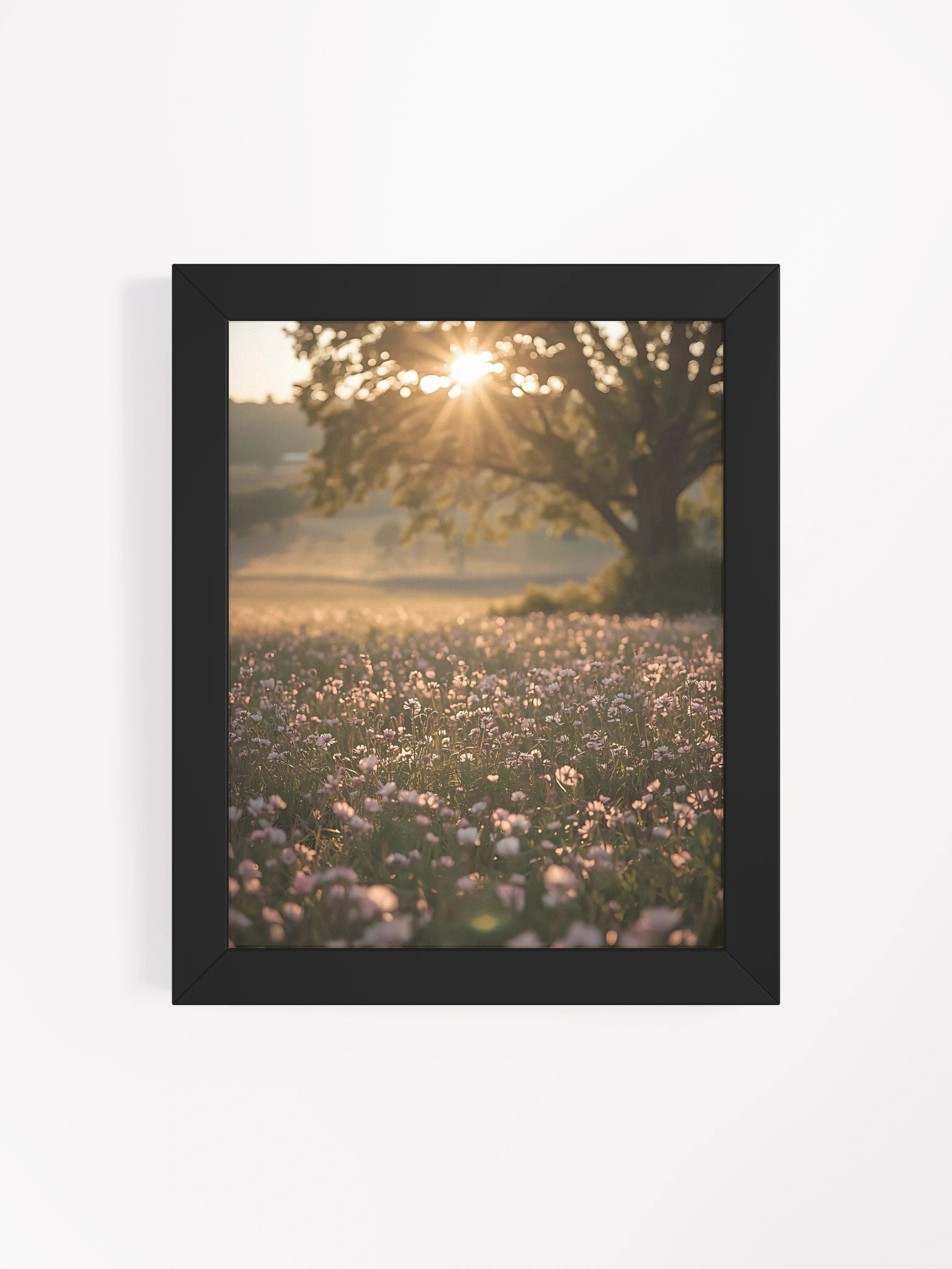 field of flowers at sunset product image (15)