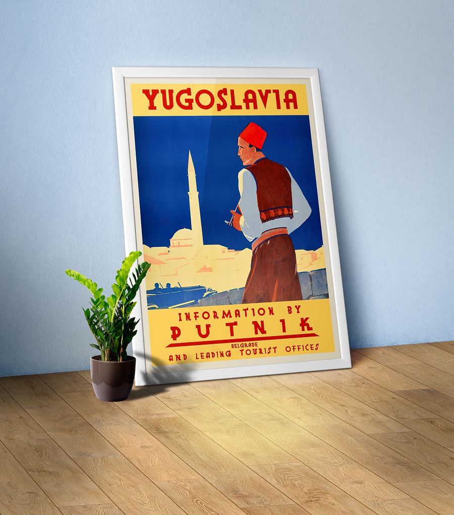 Yugoslavia. Denmark, 1930s (English version) — retro vintage travel poster product image (1)