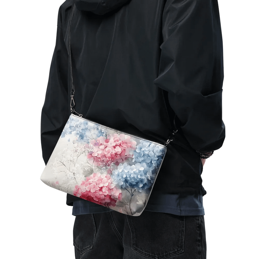 Dreamy Hydrangea All-Over Print Crossbody Bag product image (9)