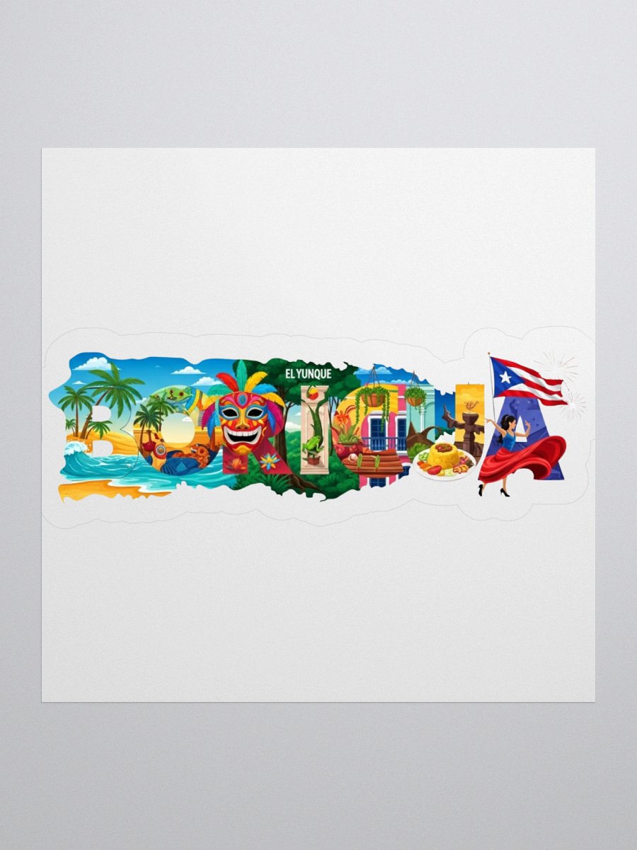 Puerto Rican Culture Kiss Cut Stickers product image (3)
