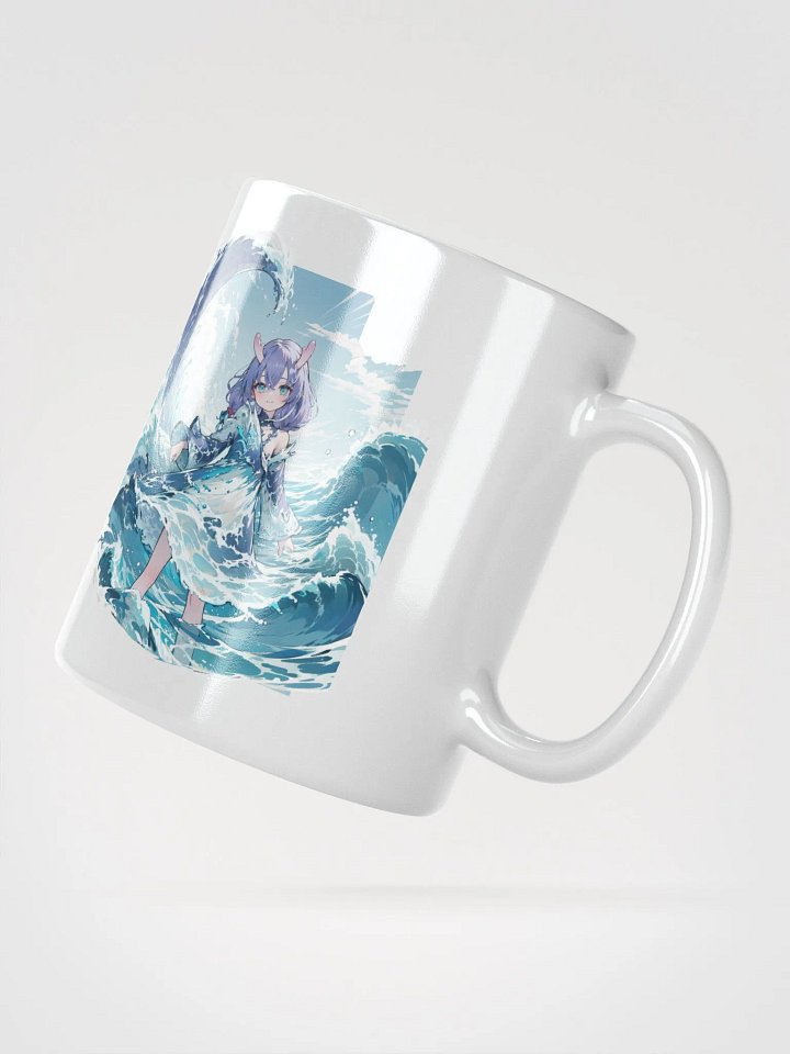 White Glossy Mug - Bailu v1 (Honkai Star Rail) product image (2)