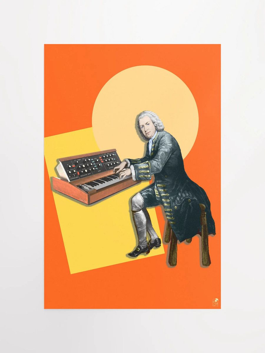 Prelude and Moogue by Frank Fonik, (Minimoog) Techno EDM Enhanced Matte Paper Poster product image (5)