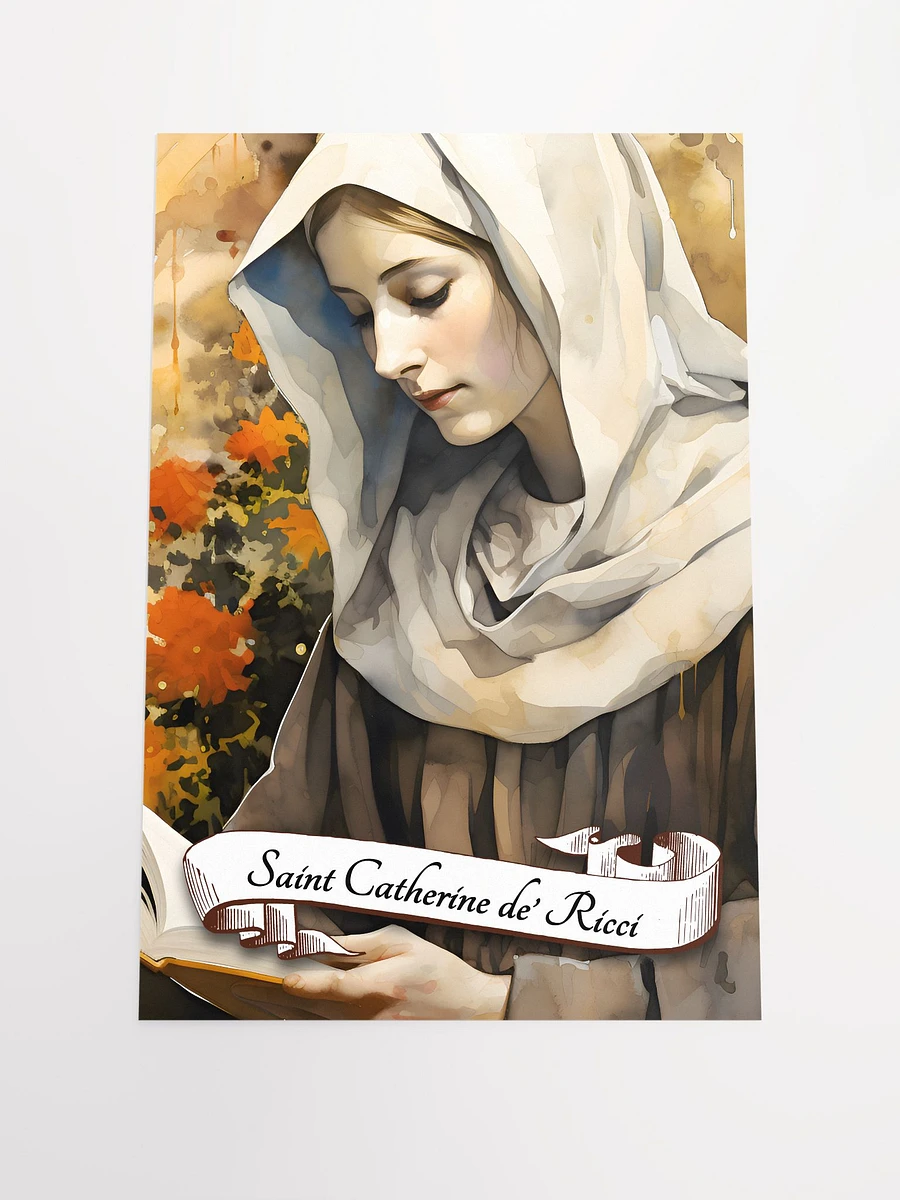 Saint Catherine de' Ricci Patron Saint of Sick People, Artists, Against Temptations, Matte Poster product image (3)