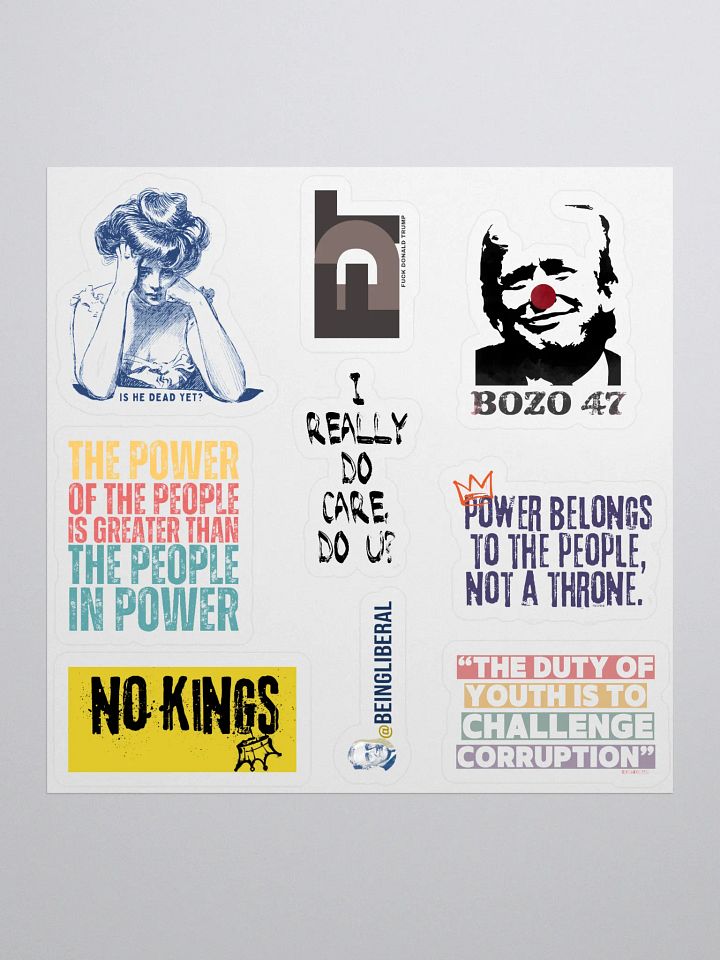 Democratic Political Smorgasbord Pack 2 Stickers - Being Liberal product image (1)