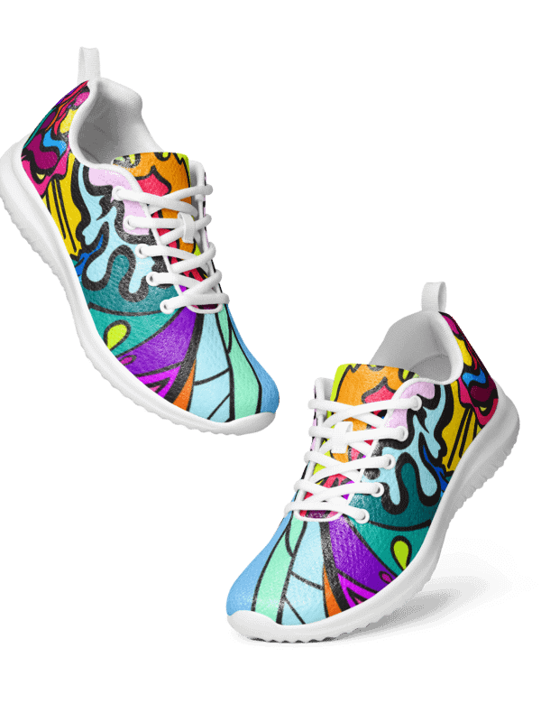 Energize Your Stride: Vibrant Women's Athletic Shoes - Wave at Sunset product image (9)