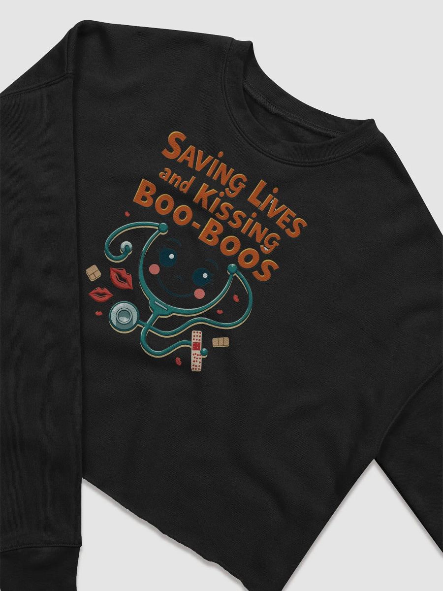 Kisses and Boo-Boos Fleece Crop Sweatshirt product image (11)