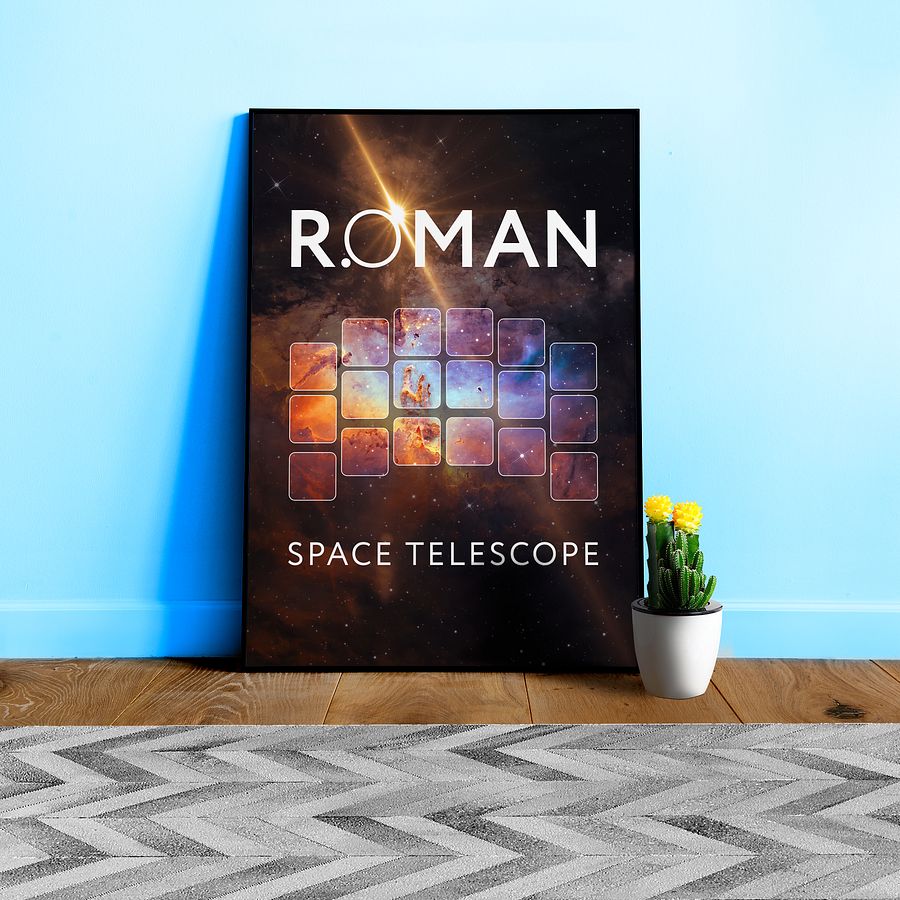 Nancy Grace Roman Space Telescope poster — NASA space print product image (1)