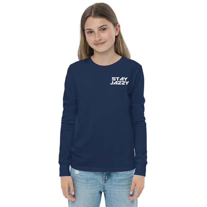 Kids Size "Stay Jazzy" Long Sleeve T-Shirt product image (13)