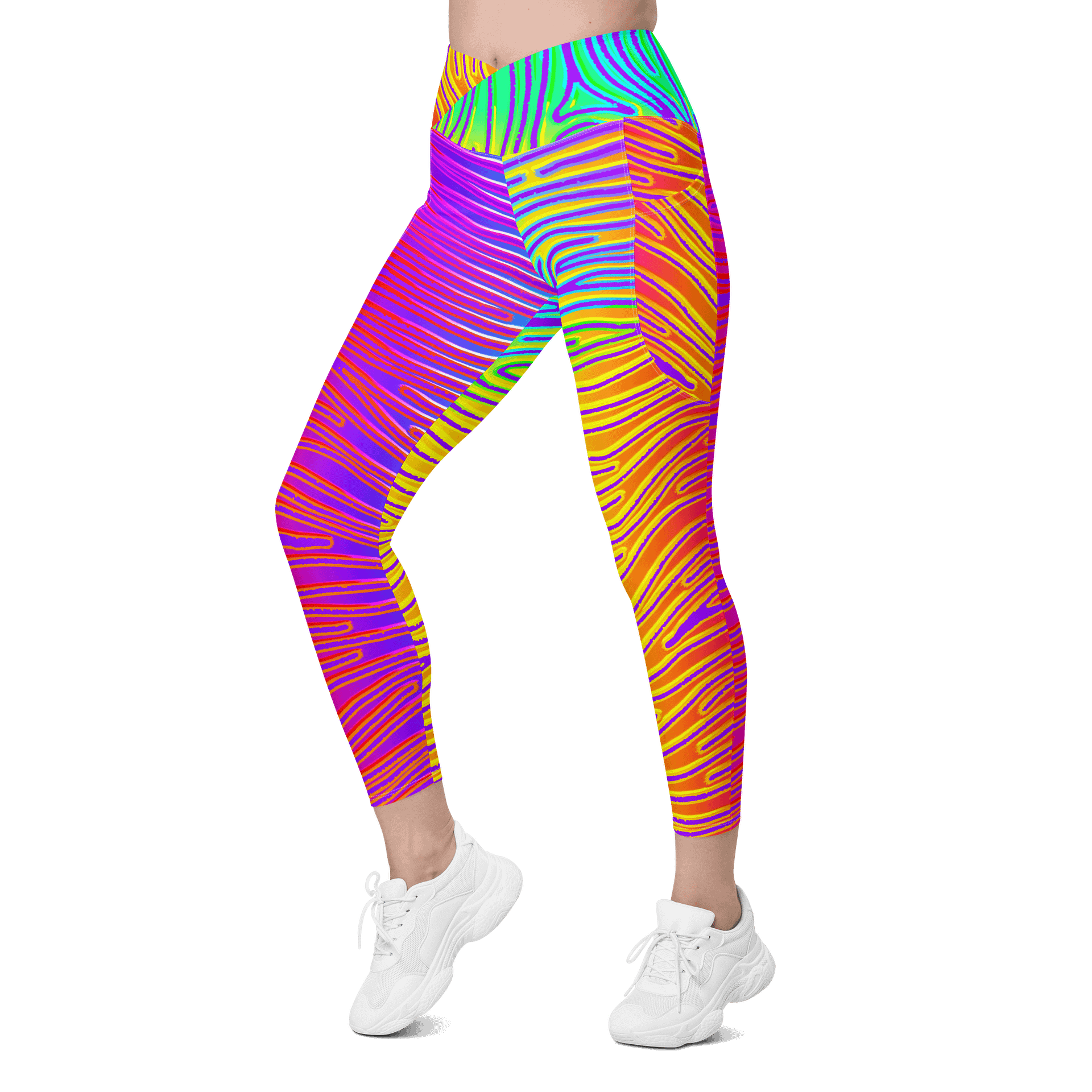 The 80s Vomited On Me Crossover Leggings product image (6)