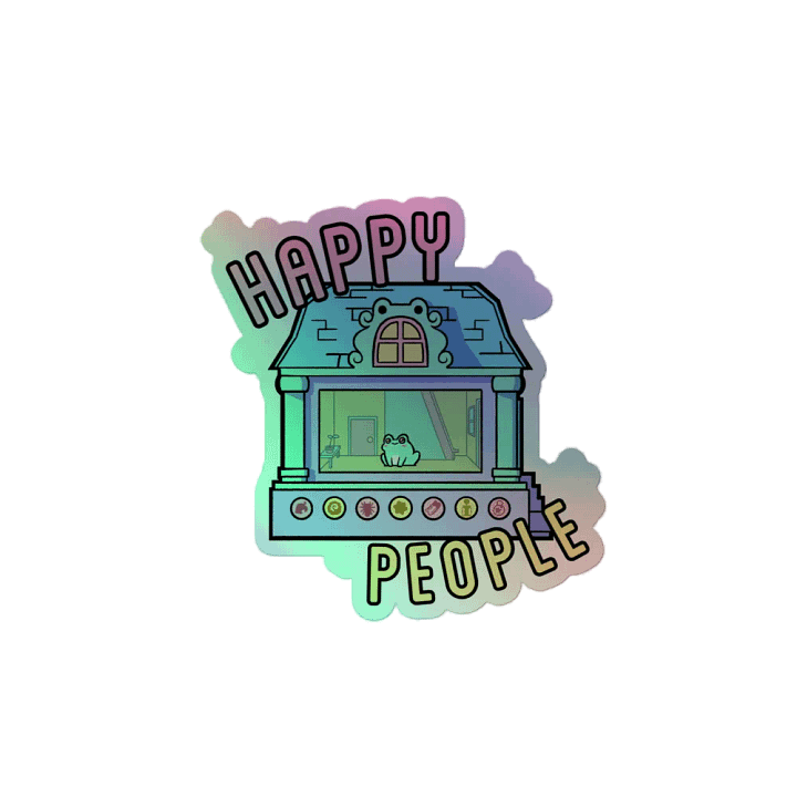 'Pixel Frogs' Holographic Sticker product image (2)