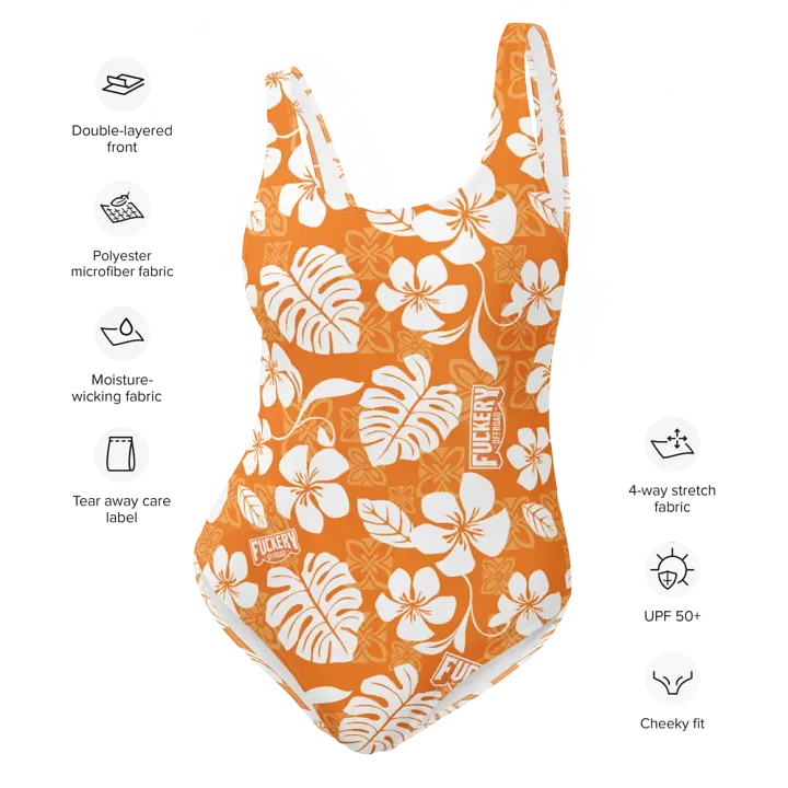 Fuckers Offroad Ladies Hawaiian Swinsuit - Orange product image (2)