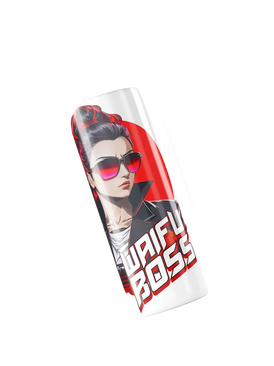 Waifu Boss 20 oz Skinny Stainless Steel Tumbler - White - v2 product image (5)