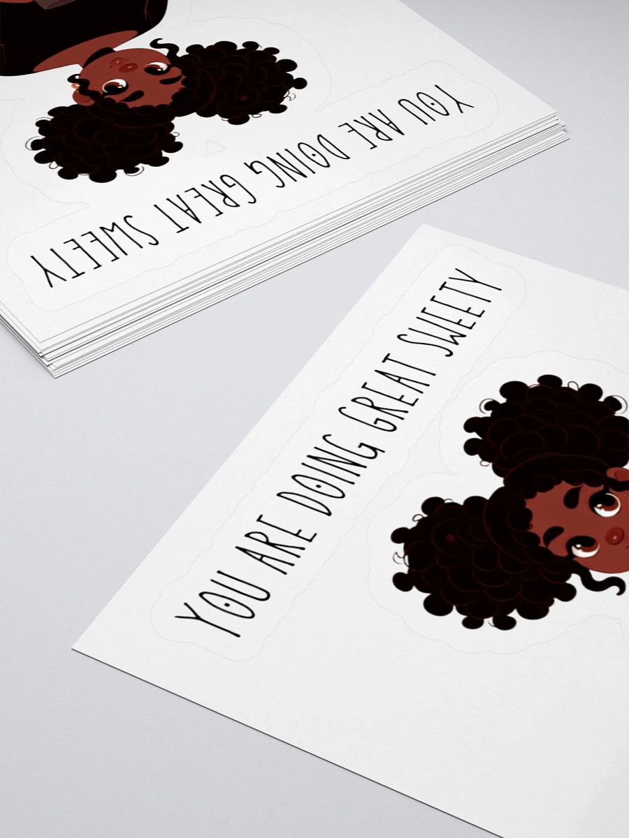 Curly Puff Cutie Stickers product image (15)