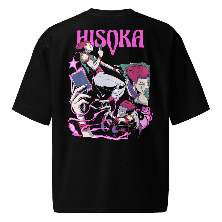 Hisoka & Hunter x Hunter Logo Heavyweight Oversized Anime T-Shirt product image (1)