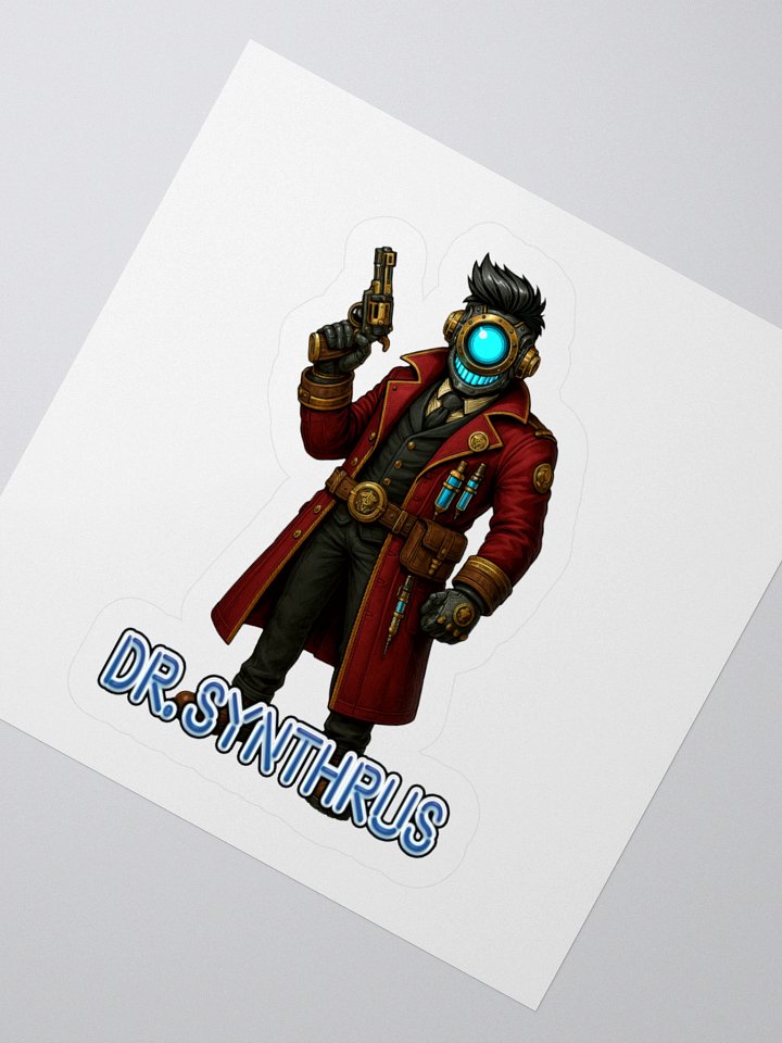 RIFTS: Dr. Synthrus - Futuristic Kiss Cut Stickers product image (5)