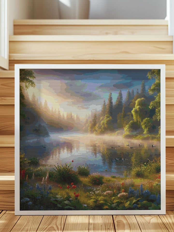 Morning Glow Cross Stitch Pattern product image (1)