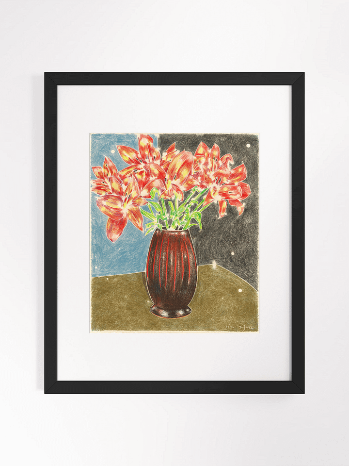 Lillies 07.05.12 print framed product image (2)
