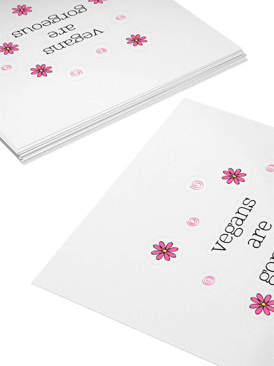 “Vegans Are Gorgeous” Fun Sticker product image (4)